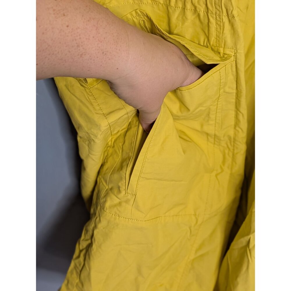 Eileen Fisher Citrn Hooded Anorak Coat 1X Lightweight Organic Cotton/Nylon Rain - Picture 6 of 16